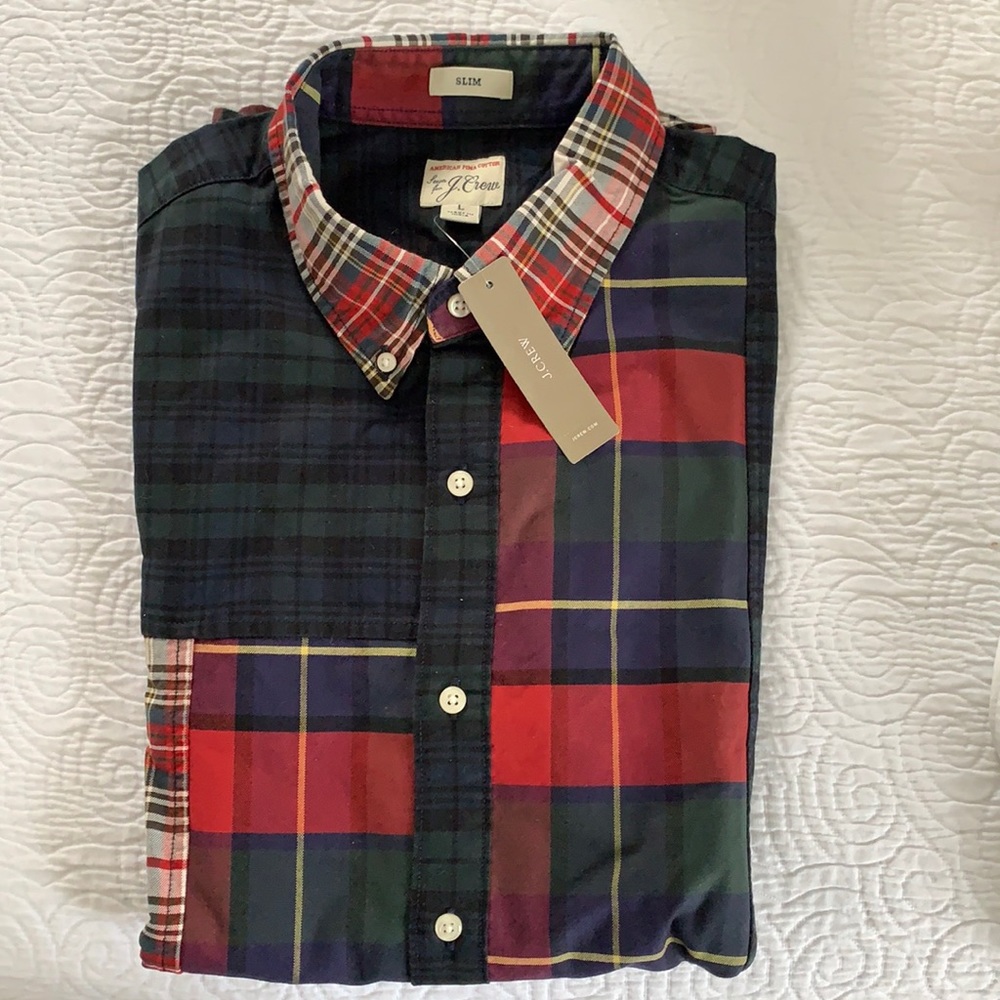 Mens J.Crew Button Down Shirt - Size Large